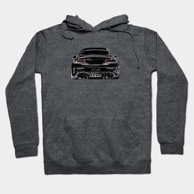 Mercedes GT R Sports Car Rear End Hoodie by JFK KARZ